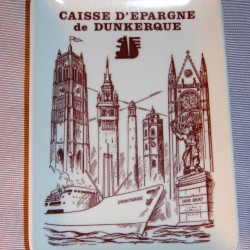 Cendrier publicitaire vide poche jean bart caisse d'épargne Dunkerque