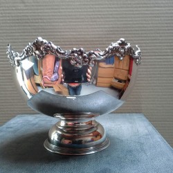 SILVER PLATE PUNCH BOWL PAR WHITBY PLATE WORKS LONDON