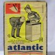 Grande boite d'allumettes ATLANTIC années 60 vintage