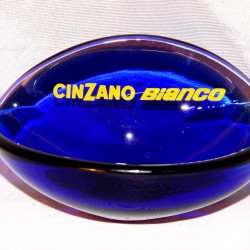 ANCIEN CENDRIER PUBLICITAIRE CINZANO BIANCO VIDE POCHE VINTAGE