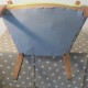 fauteuil voltaire pour enfant tissu vert pastel