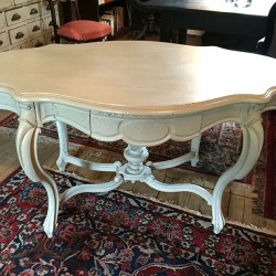 table de milieu Napoleon III patinée gris clair