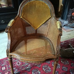 Fauteuil de bureau de style Louis XVI