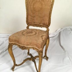 chaise en bois doré époque Napoleon III