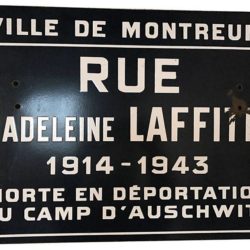 Grande plaque de rue. 40 x 60 cm