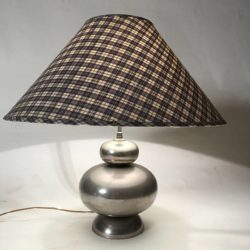 Pied de lampe chromé années 70