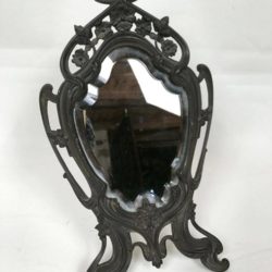 Miroir de table Art Nouveau. Miroir à poser, biseauté