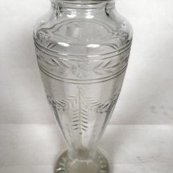 Vase en cristal, Hauteur 25 cm