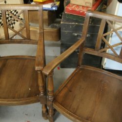 paire de fauteuil bois ancien