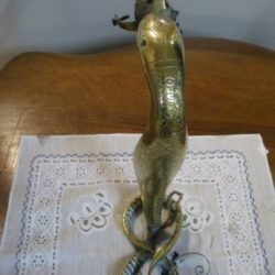 Pied de lampe en bronze ancien