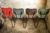 Ensemble de 4 chaises de cuisine vintage