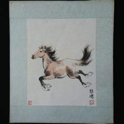 Aquarelle cheval Xu Beihong 徐悲鸿