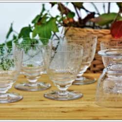 Série de 6 verres à Porto  en cristal de Baccarat modèle Lulli