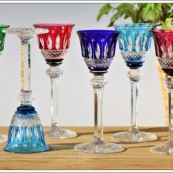 Verres à liqueur en cristal de St Louis modèle Tommy