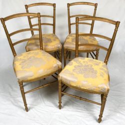 chaises Napoléon III bois doré