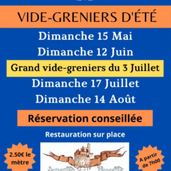 Flyers Vide-greniers été L 14,5x H20