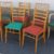 Lot de 6 chaises et deux fauteuils vintage