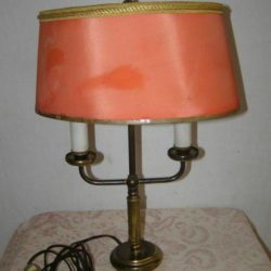 Ancienne lampe bouillotte en laiton